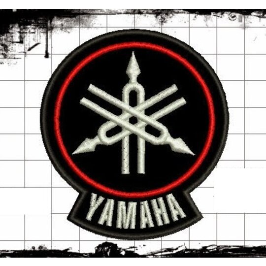 Nášivka Yamaha znak biely